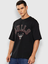 Chicago Bulls Midnight Black Oversized T-Shirt
