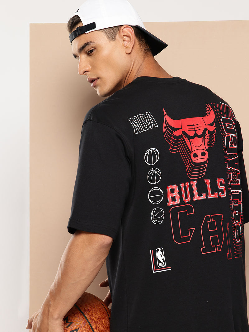 Chicago Bulls Midnight Black Oversized T-Shirt