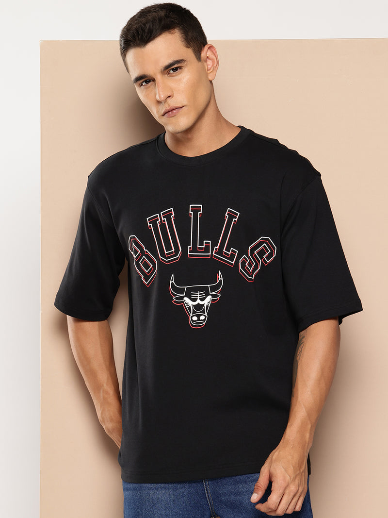 Chicago Bulls Midnight Black Oversized T-Shirt