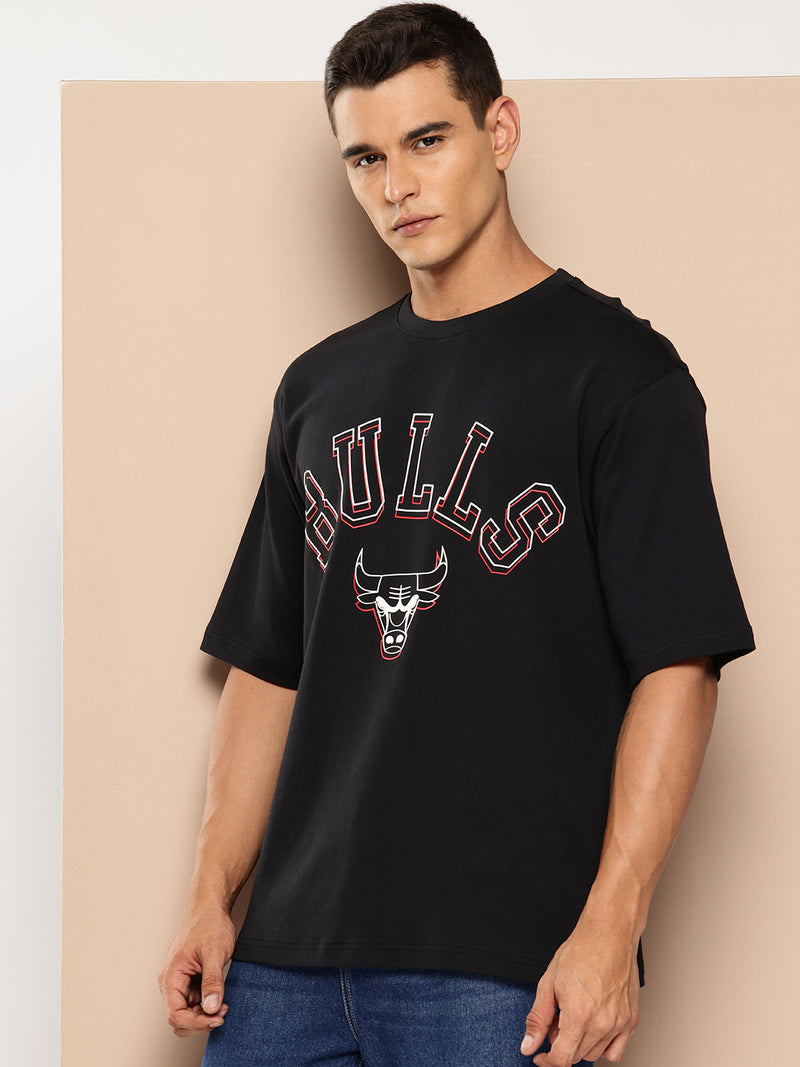 Chicago Bulls Midnight Black Oversized T-Shirt