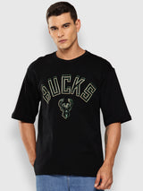 Milwaukee Bucks Midnight Black Oversized T-Shirt