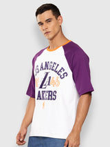 Los Angeles Lakers Contrast Colour Oversized T-Shirt
