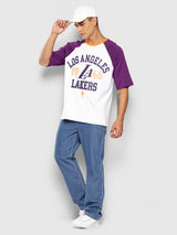 Los Angeles Lakers Contrast Colour Oversized T-Shirt