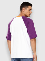 Los Angeles Lakers Contrast Colour Oversized T-Shirt