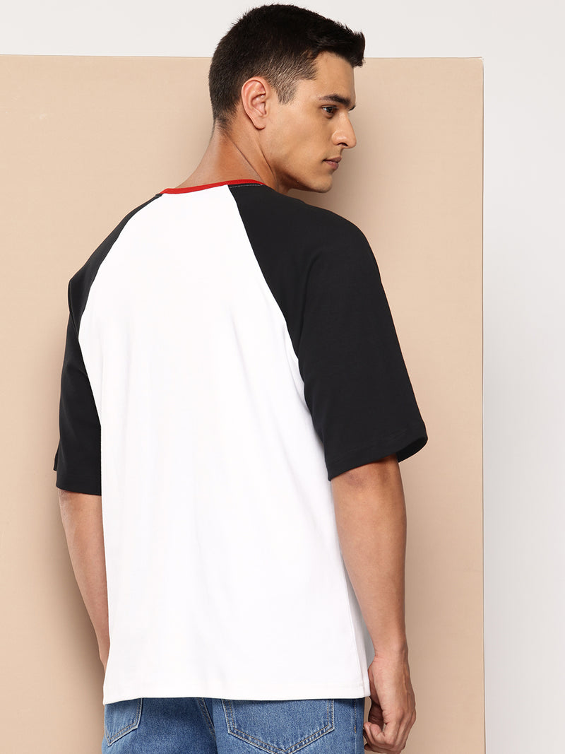 Chicago Bulls Contrast Colour Oversized T-Shirt