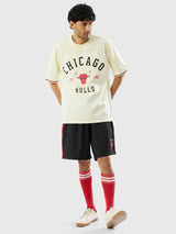 Chicago Bulls Off-White Oversized T-Shirt