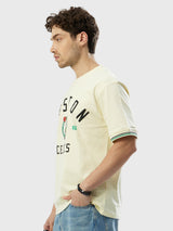 Boston Celtics Off-White Oversized T-Shirt