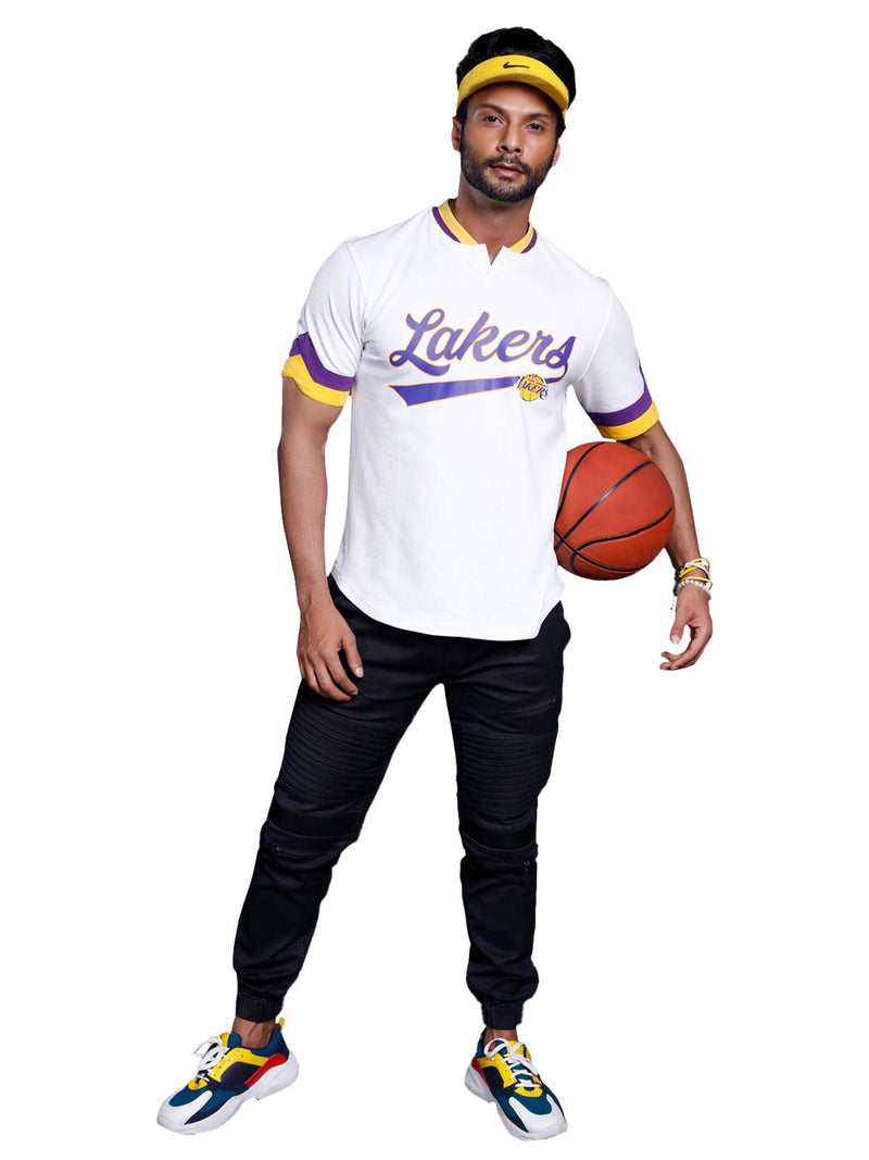 Los Angeles Lakers Bomber Henley