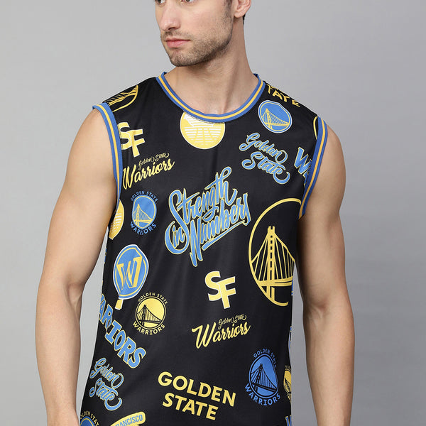 Golden State Warriors: Logo Mash Sleeveless Jersey – Shop