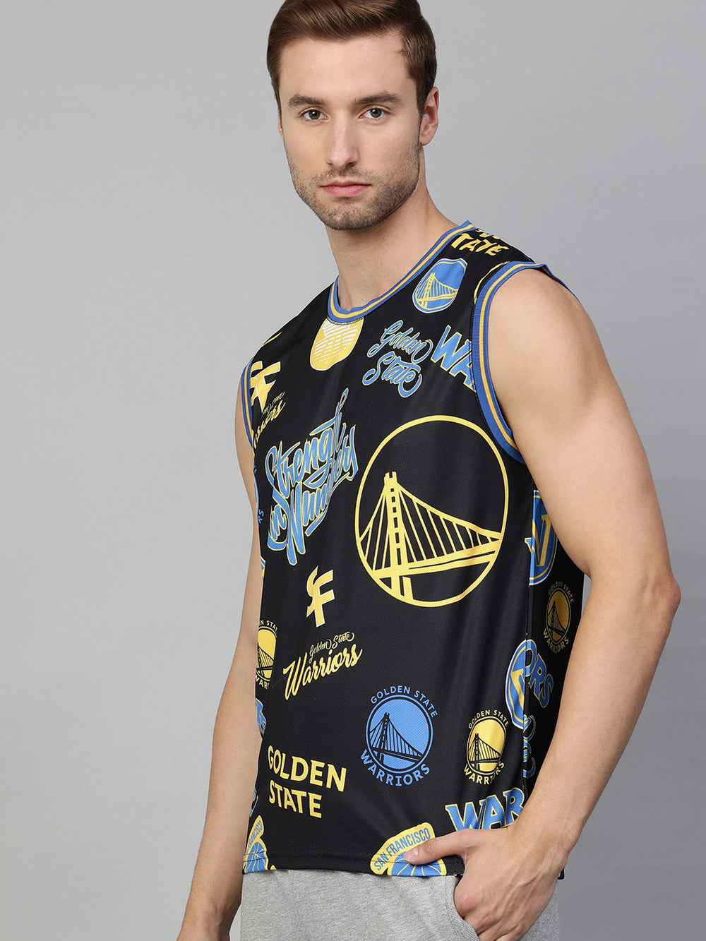 Golden State Warriors: Logo Mash Sleeveless Jersey – Shop