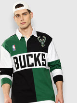Milwaukee Bucks Embroidered Oversized Polo Full Sleeve