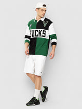 Milwaukee Bucks Embroidered Oversized Polo Full Sleeve