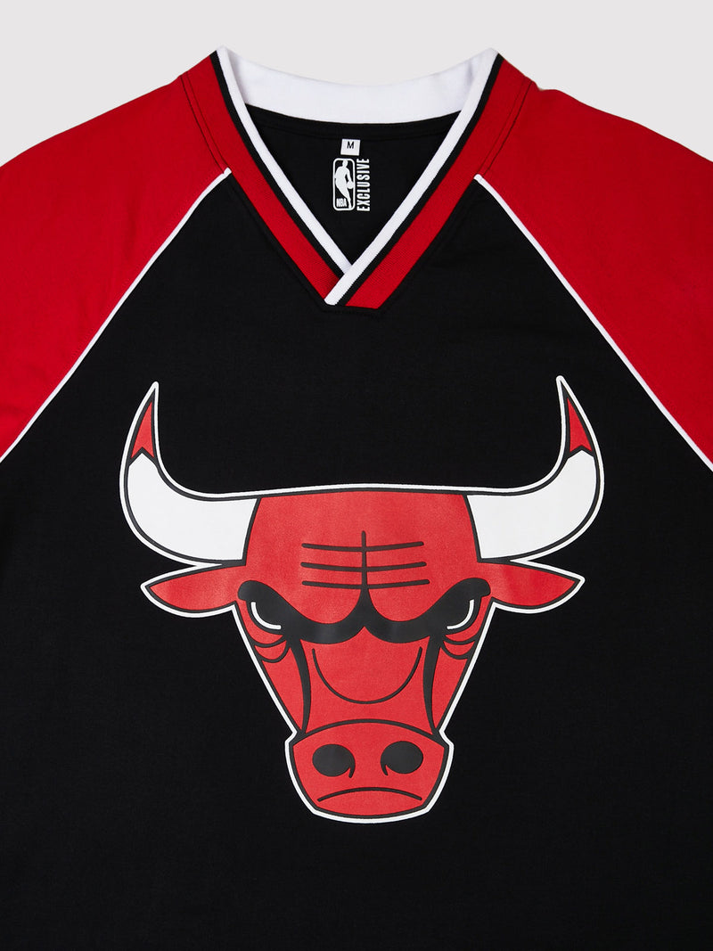 Chicago Bulls Contrast Colour Oversized T-Shirt