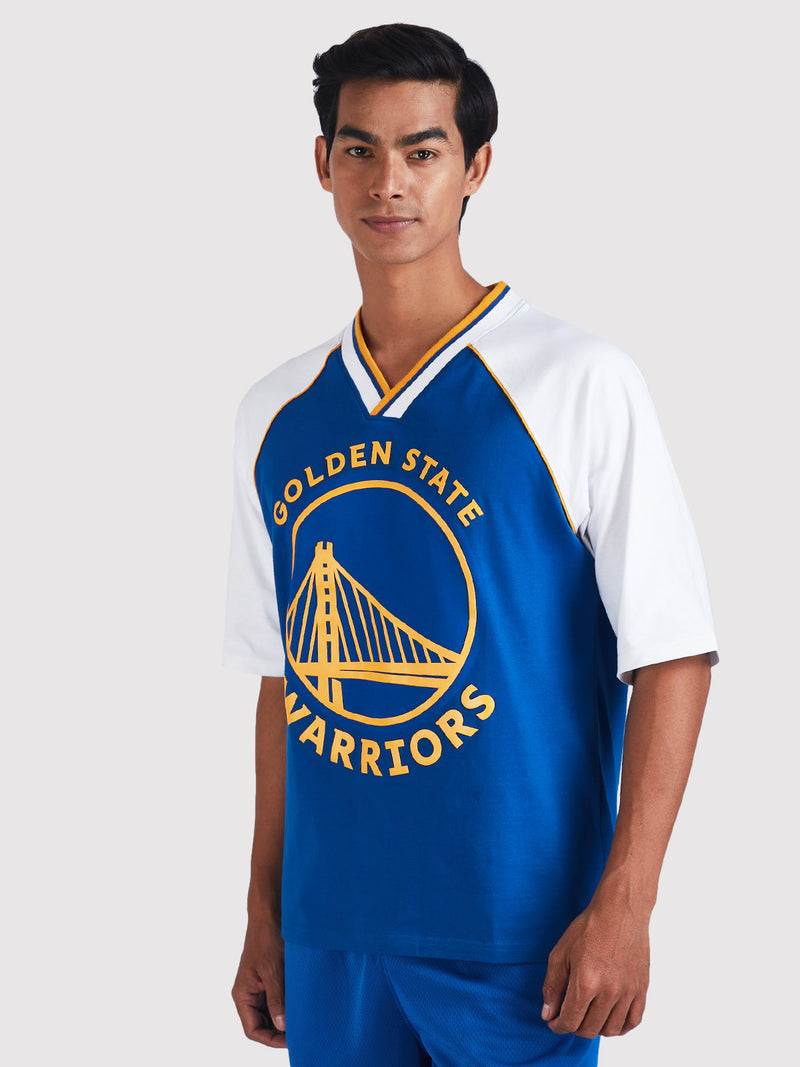 Warriors Contrast Colour Oversized T-Shirt