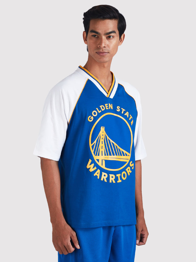 Warriors Contrast Colour Oversized T-Shirt