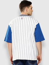 Golden State Warriors Striped Oversized T-Shirt