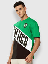 Boston Celtics Cut and Sew Oversized T-Shirt