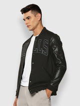 Chicago Bulls Black Varsity Jacket