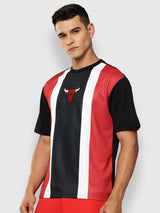 Chicago Bulls Striped Oversized T-Shirt
