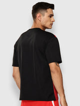 Chicago Bulls Striped Oversized T-Shirt