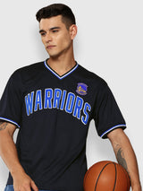 Golden State Warriors V-Neck Oversized T-Shirt