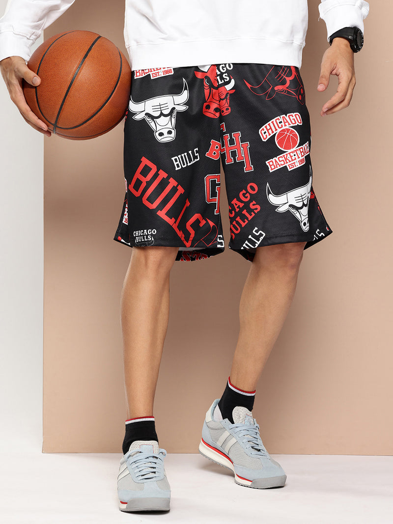 Mens Shorts Nba Shorts With All Team Logos NBA Team Logo Print