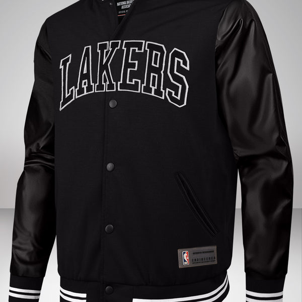 Los Angeles Lakers: Black Varsity Jacket – Shop The Arena