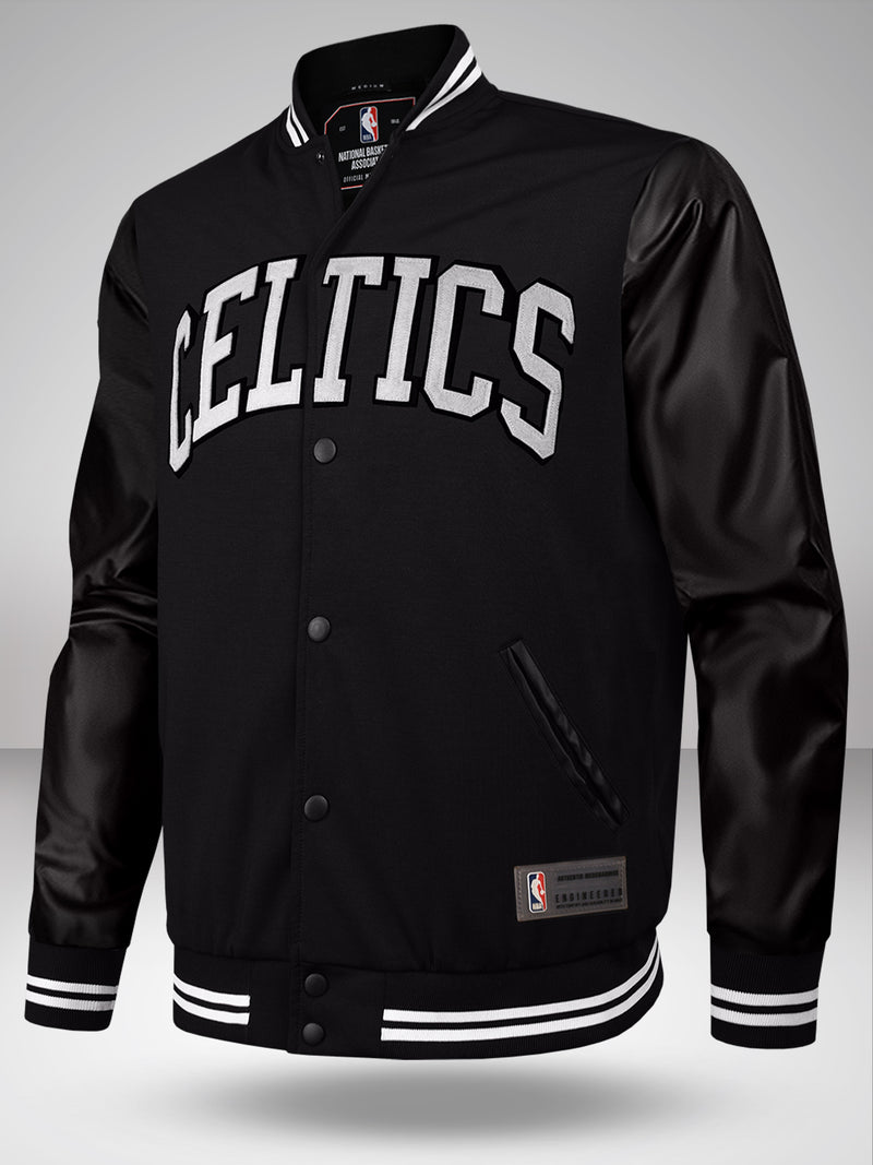 Boston Celtics: Taffeta Letterman Jacket