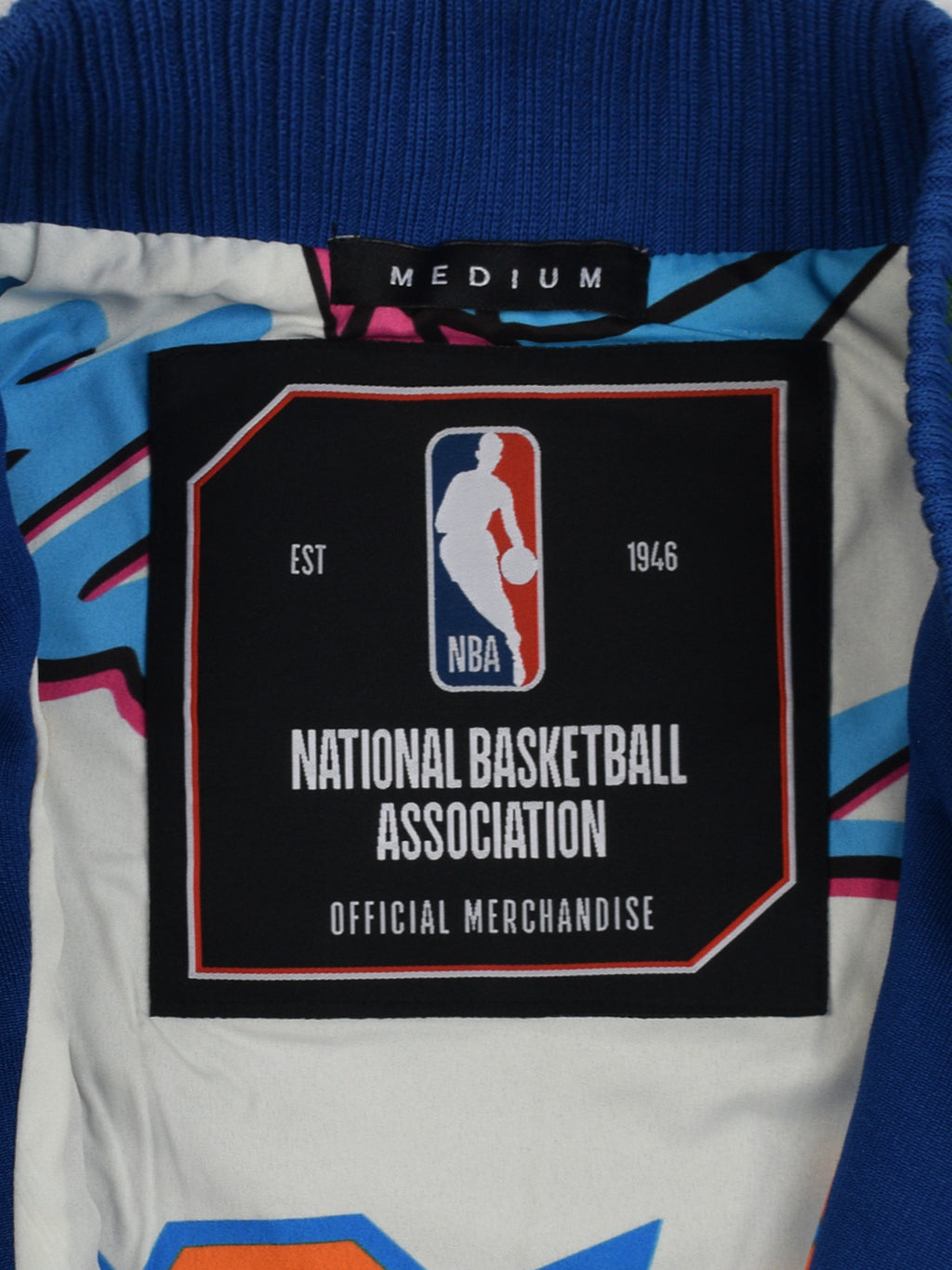 Multi Logo Jacket NBA: Multi-Logo Varsity Jacket – Shop The Arena