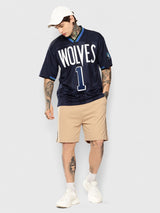 Anthony Edwards Vintage Football Oversized T-Shirt