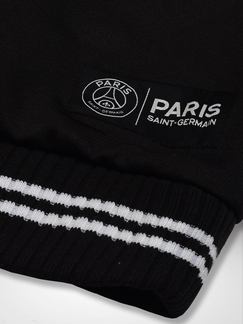 Paris Saint Germain: Black Varsity Jacket