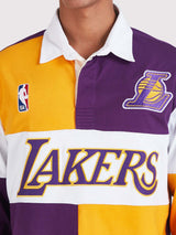 Los Angeles Lakers Embroidered Oversized Polo Full Sleeve