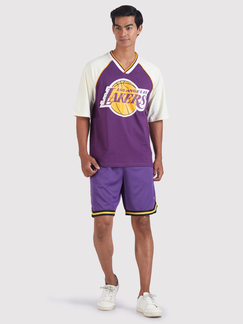 Los Angeles Lakers Contrast Colour Oversized T-Shirt