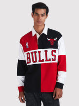 Chicago Bulls Embroidered Oversized Polo Full Sleeve