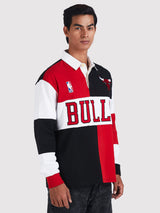 Chicago Bulls Embroidered Oversized Polo Full Sleeve