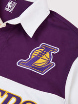 Los Angeles Lakers Embroidered Oversized Polo Full Sleeve