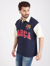 FC Barcelona Typography Oversized Polo