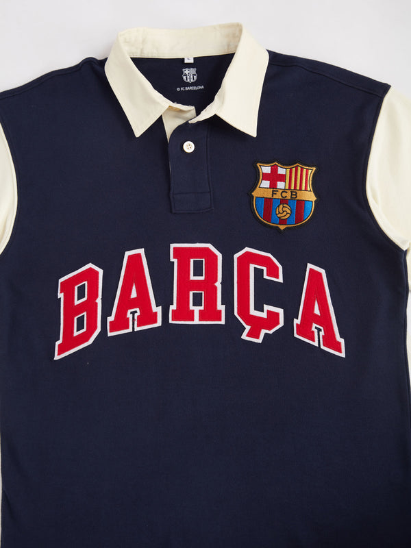 FC Barcelona Typography Oversized Polo