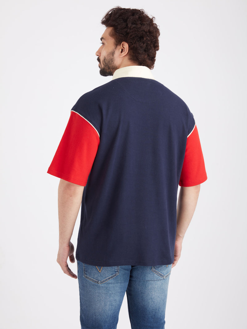 Paris Saint-Germain Typography Oversized Polo