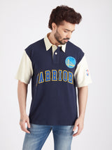 Golden State Warriors Typography Oversized Polo