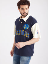 Golden State Warriors Typography Oversized Polo