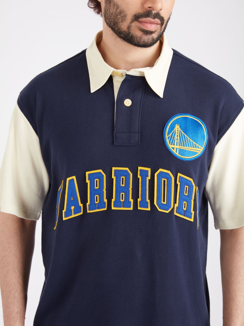 Golden State Warriors Typography Oversized Polo