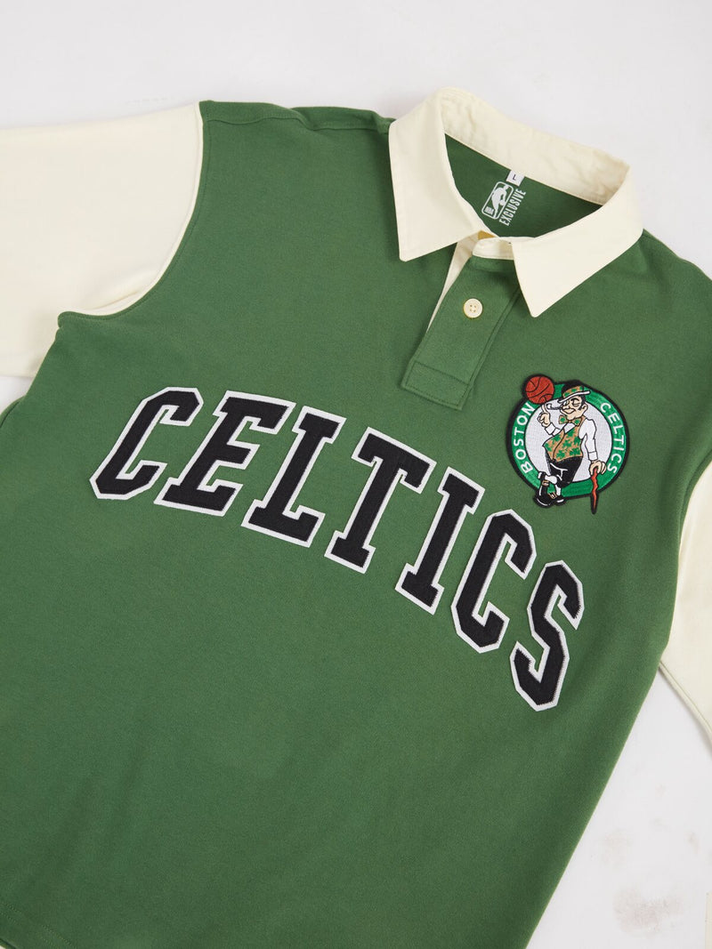 Boston Celtics Typography Oversized Polo