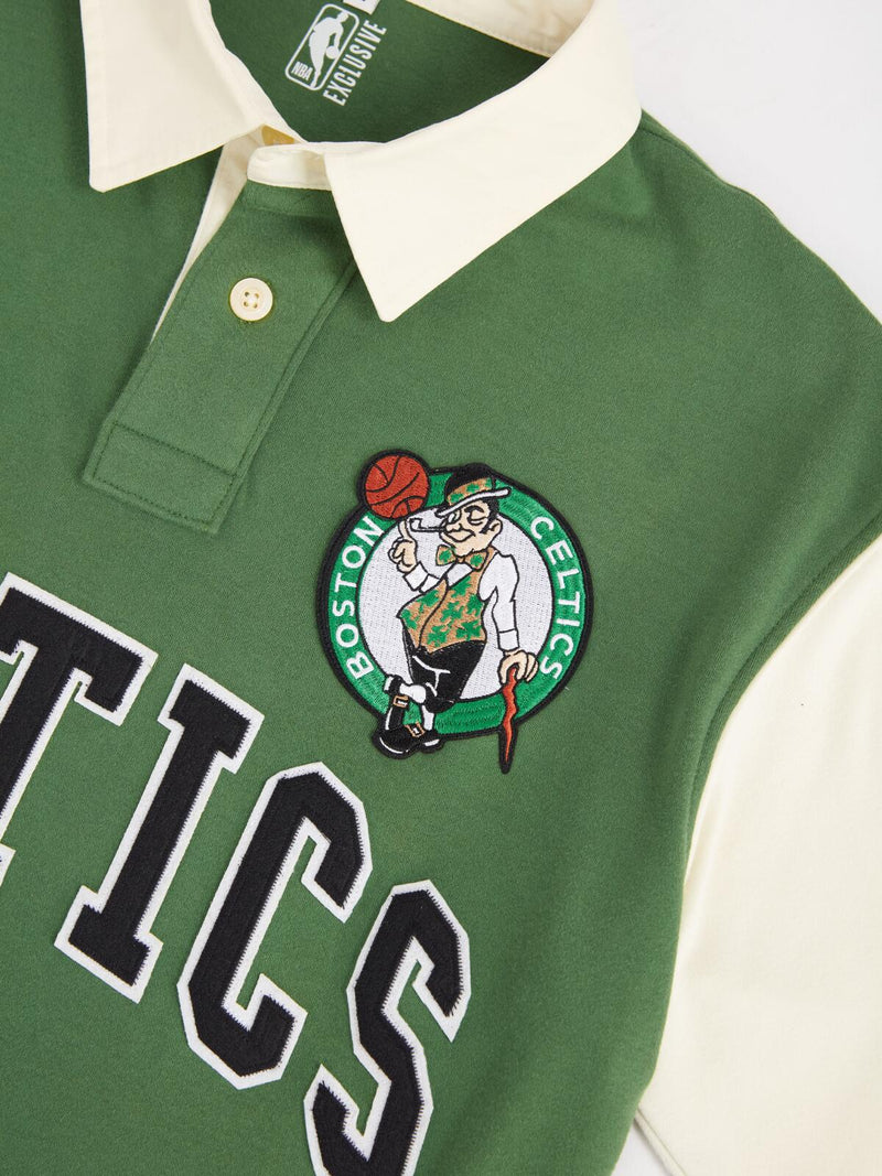 Boston Celtics Typography Oversized Polo