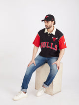 Chicago Bulls Typography Oversized Polo