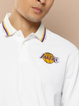 Los Angeles Lakers: Classic Polo White