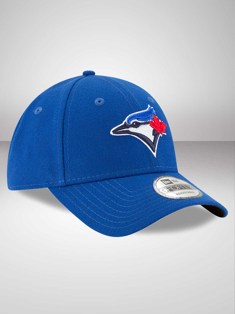 New Era Men's New Era White/Royal Toronto Blue Jays Team Stripe Trucker  9FORTY Snapback Hat