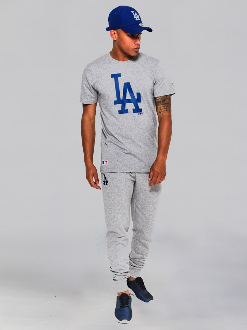 Men's Gray Los Angeles Dodgers V-Neck Jersey