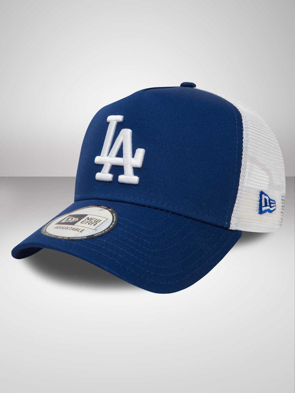 LA Dodgers Clean Blue A-Frame Trucker Cap - New Era