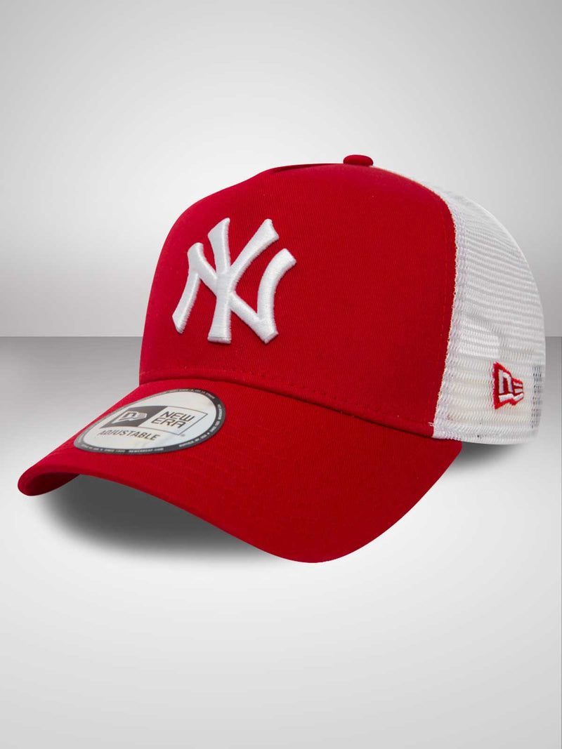 New York Yankees Clean Red A-Frame Trucker Cap - New Era